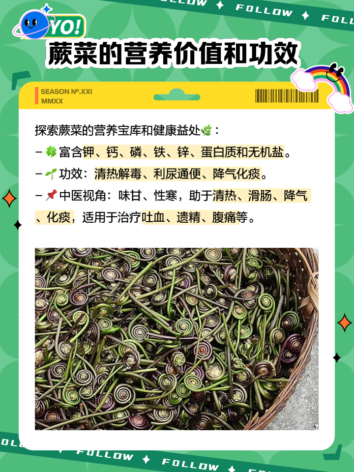 蕨菜的质量检测