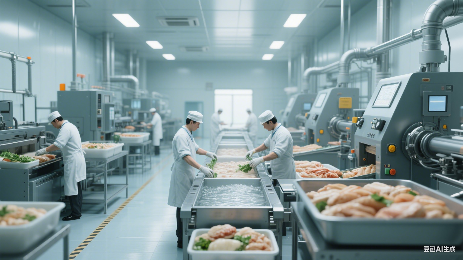 连续式蔬菜清洗漂烫流水线物料浪费规避策略​(图11)