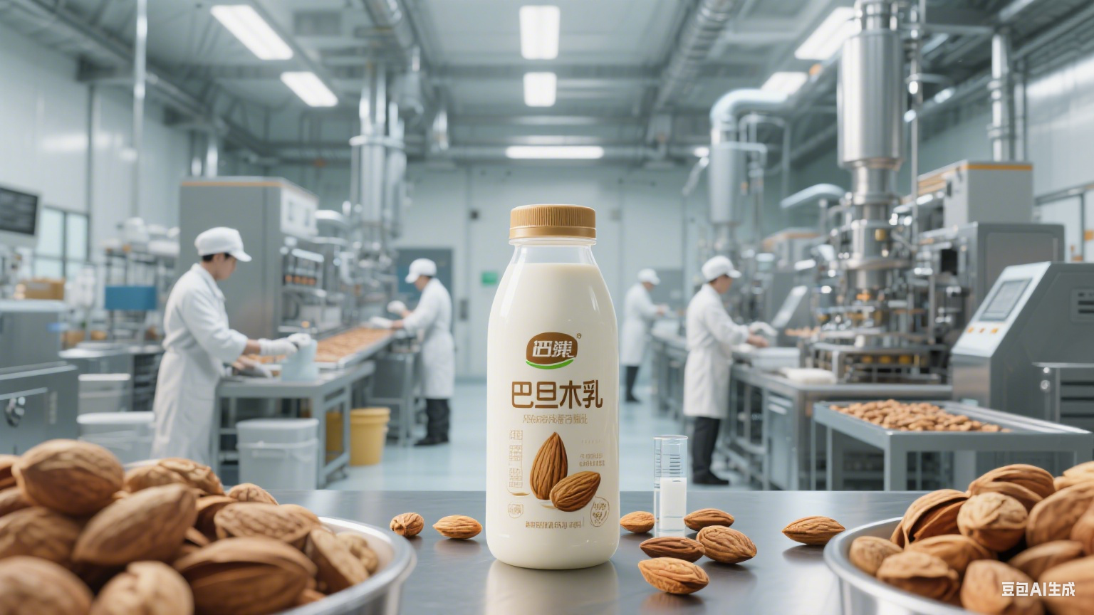 巴旦木乳饮的制造过程与食品安全要点(图1)