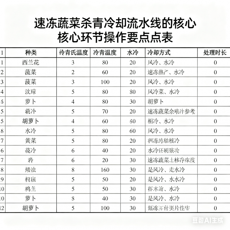 冰鲜守护记：速冻蔬菜背后的杀青冷却科技流水线(图5)