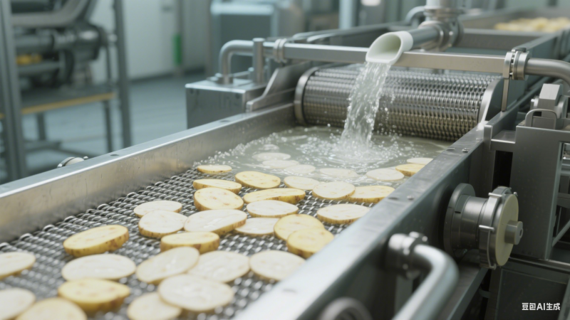 脆嫩锁鲜密钥：马铃薯片漂烫机生产线的匠心工艺与原理解析(图3)