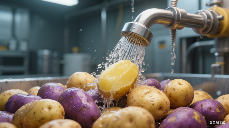 净护鲜肌：土豆气泡清洗机生产线全方位双层喷淋的匠心设计与原理揭秘(图2)
