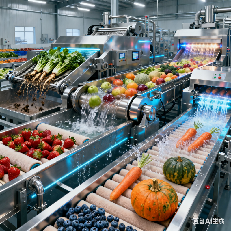 瓜果毛菜加工设备生产线，如何适配多样加工需求？(图2)