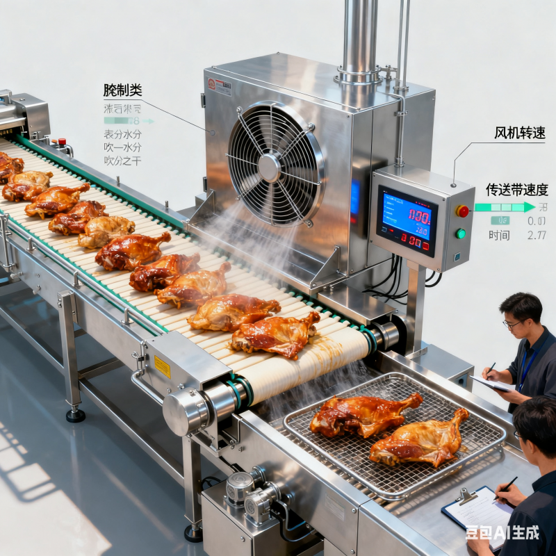 预制菜清洗风干流水线，是怎么运作的？(图4)