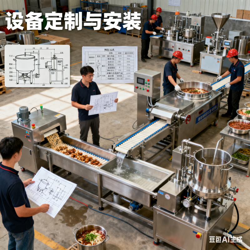 贴合场地工艺，预制菜生产线如何定制？(图4)