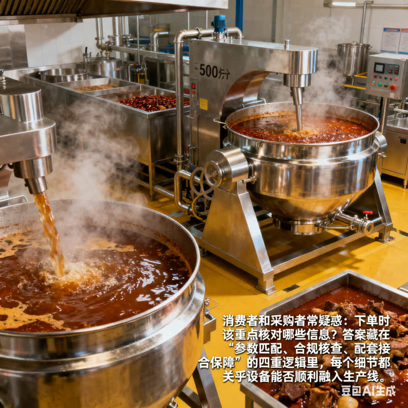 500 升夹层锅生产线，下单前要知道什么？