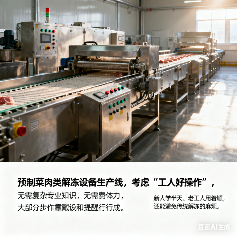 预制菜肉类解冻设备生产线，操作真的方便吗？(图6)