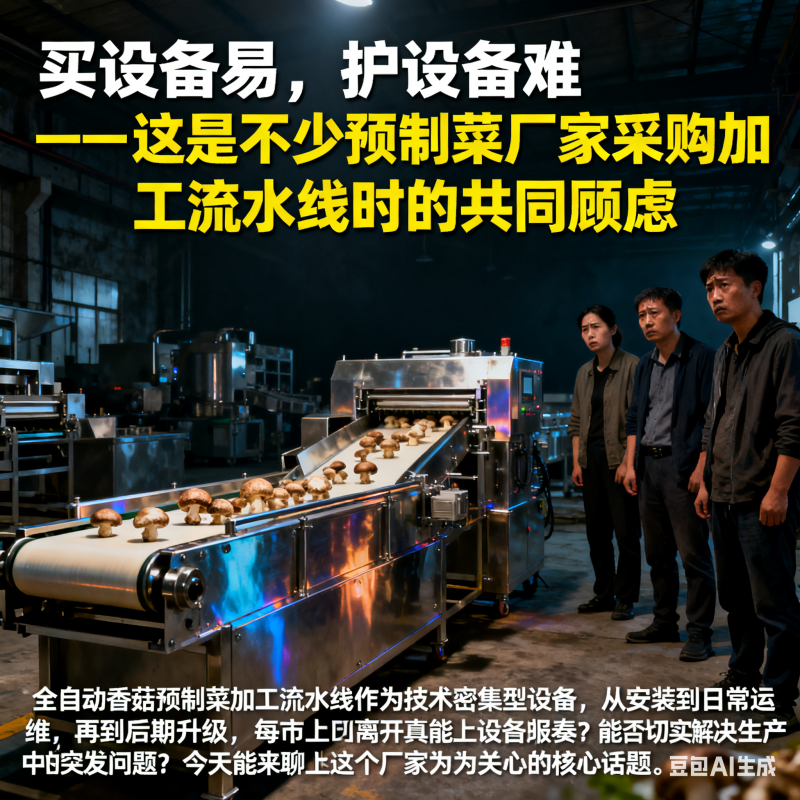 全自动香菇预制菜加工流水线 售后真能省心？