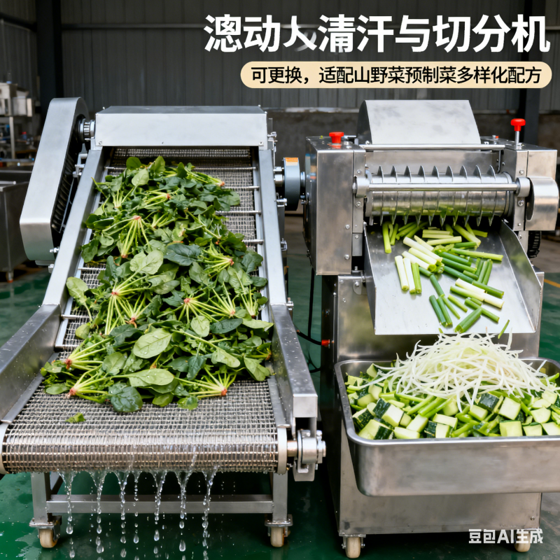 全自动山野菜清洗漂烫加工流水线核心配置(图3)