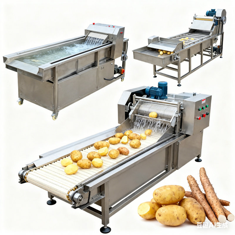 全自动山野菜清洗漂烫加工流水线核心配置(图4)