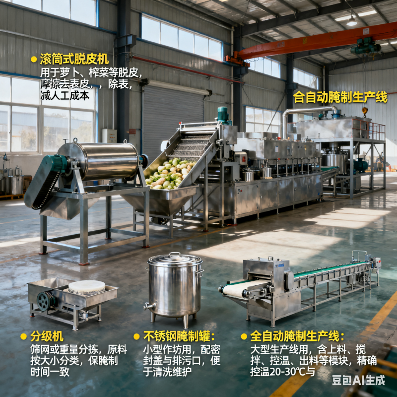 商用半成品预制菜、净菜及酱菜加工生产线设备该如何选？(图4)