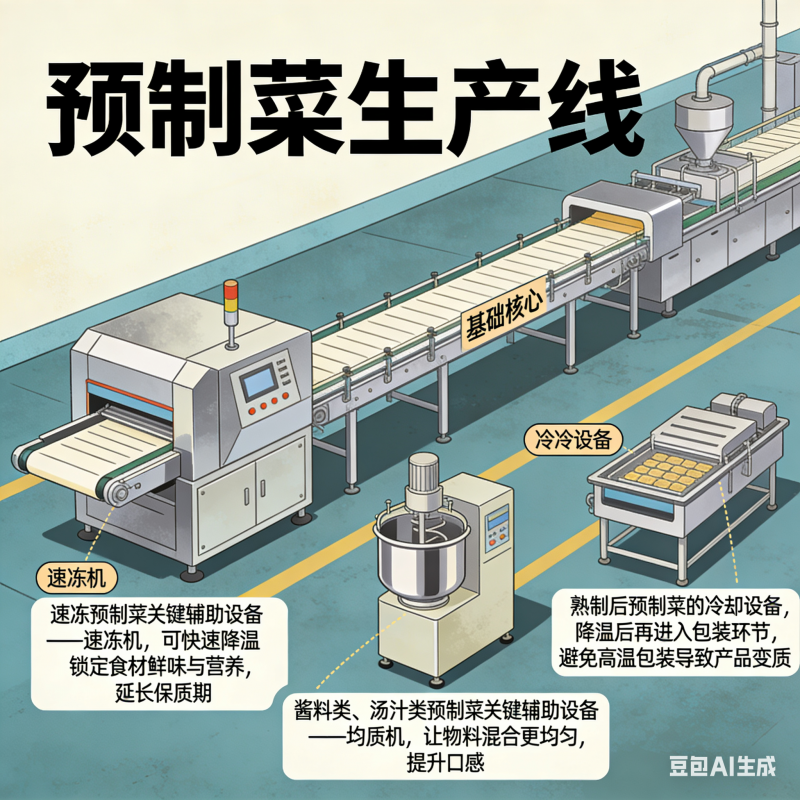 预制菜生产线核心设备包含清洗、切割、烹饪及包装设备吗？(图3)
