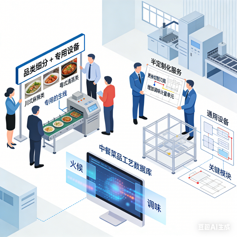 中餐品类繁多 预制菜生产线设备难实现所有菜品标准化处理吗？(图5)