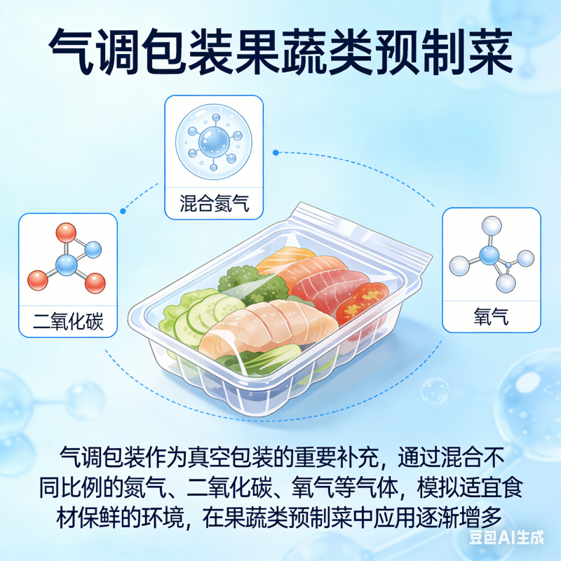 预制菜包装技术需优化？真空包装易致蔬菜病变，气调配比需精准吗？(图2)